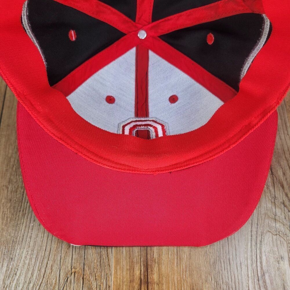 Ohio State University Buckeyes Fan1 Size M/L Hat Cap Black Red Baseball College - Picture 8 of 13